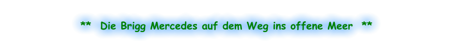 **  Die Brigg Mercedes auf dem Weg ins offene Meer  **